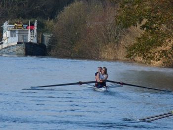 [The Men's Double in Division 1]
